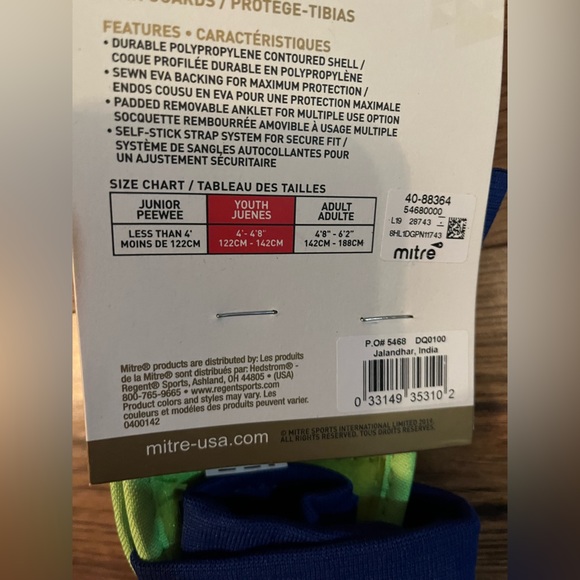 Mitre Soccer Shinguards - Picture 3 of 3